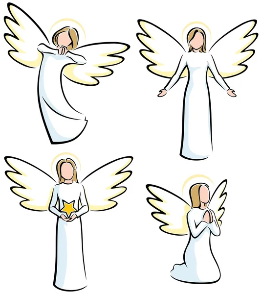 Ángeles — Vector stock © Malchev #6493820