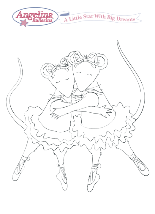 Angelina ballerina da colorare - Imagui