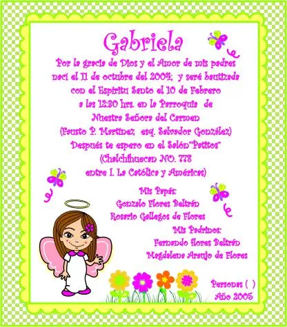 ANGELITAS 4 | Diseñarte Invitaciones
