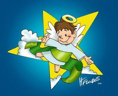 Angelito de caricatura - Imagui