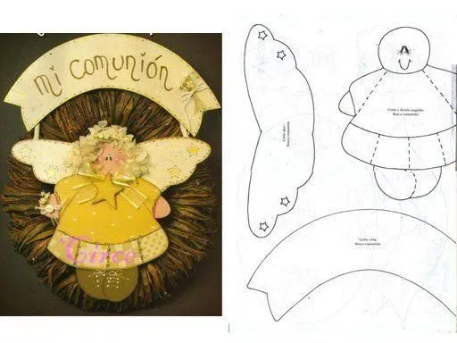 Angelito Country para Comunión - Todo en Goma Eva Angelito Country para Comunión - Todo en Goma Eva