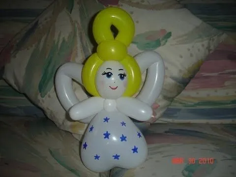 COMO HACER UN ANGELITO. (GLOBOFLEXIA) ANGEL BALLOON . - YouTube