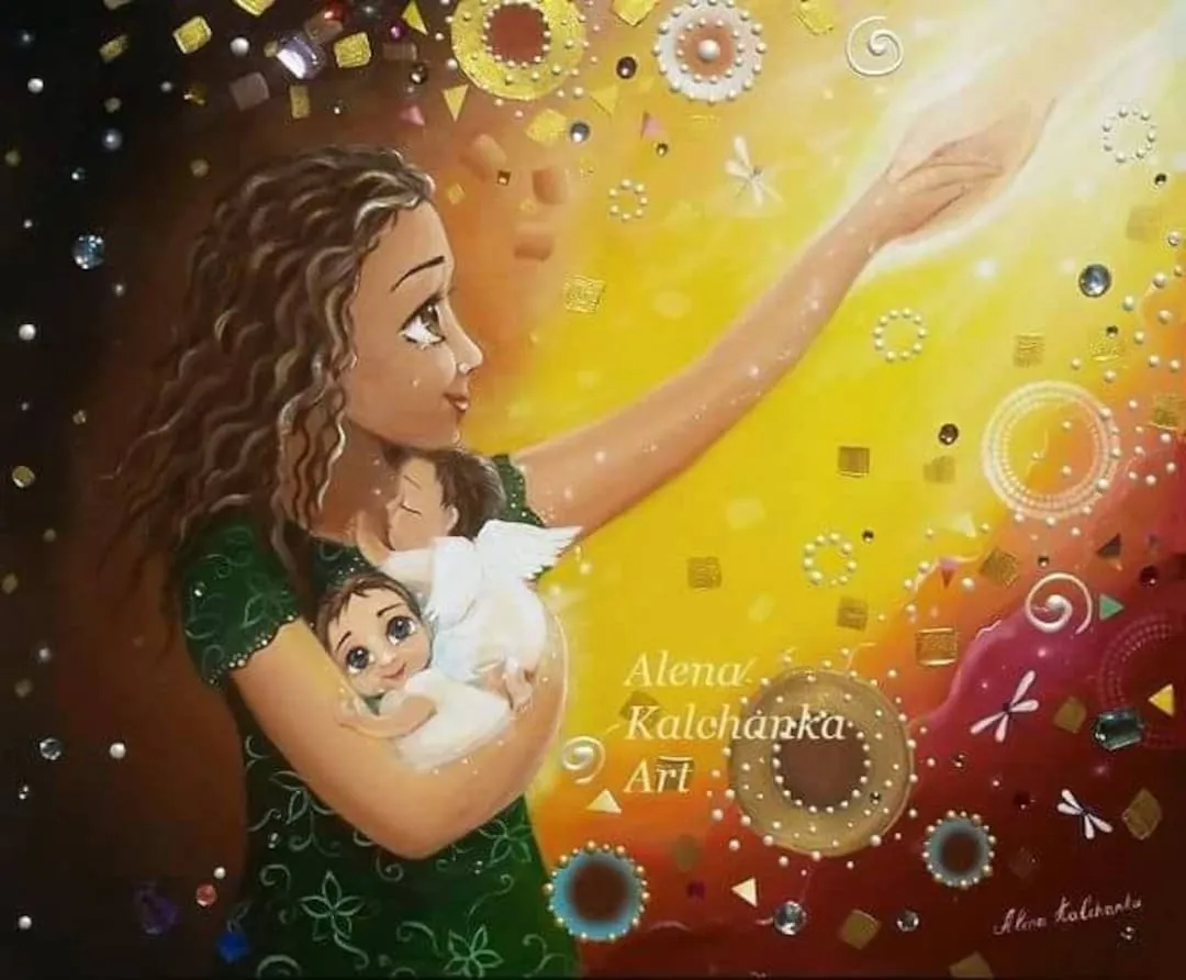 Dos angelitos de arte ángel bebé pérdida de niño dos - Etsy México