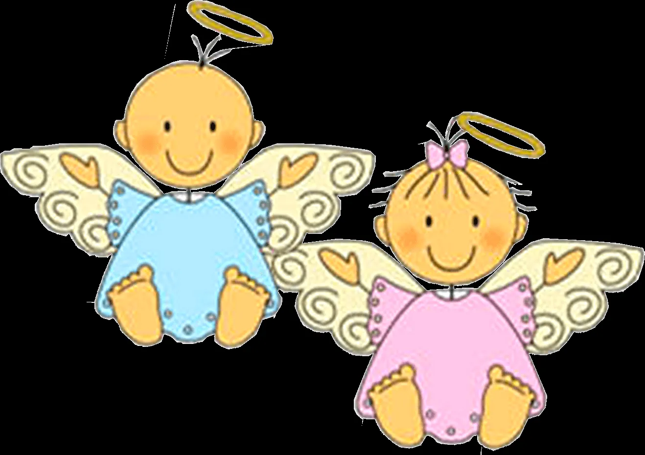 Angelitos Animados de bautizo - Imagui