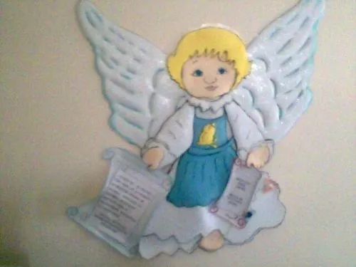 Como hacer angelitos para bautizo de foami - Imagui