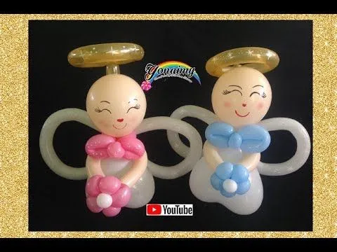 ANGELITOS PARA BAUTIZO .- HOW TO MAKE A LIITLE ANGEL . - YouTube