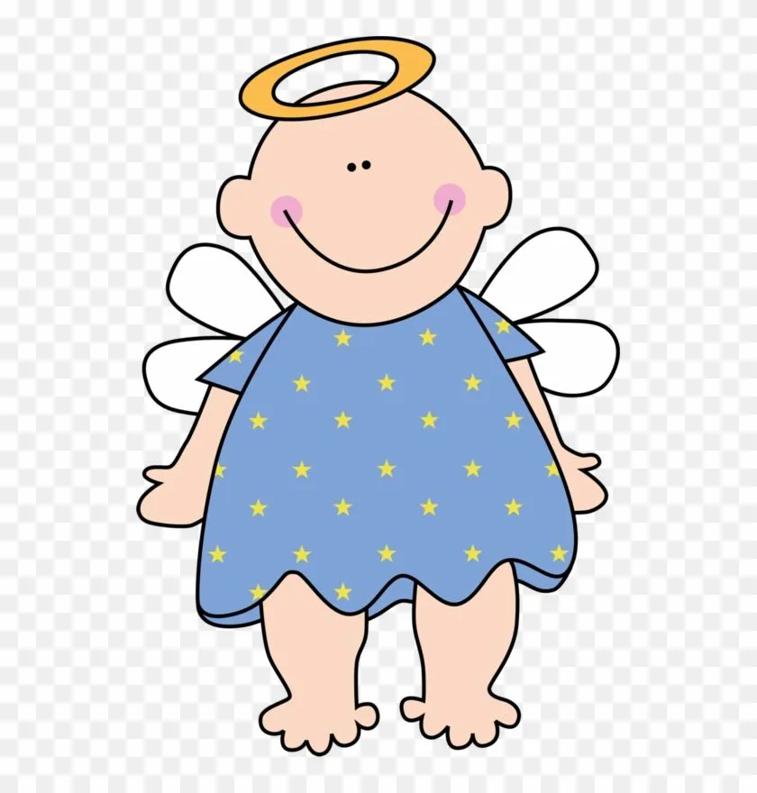Angelitos En Caricaturas Para Bautizo De Niña - Angelitos Bebes Para  Bautizo - Free Transparent PNG Clipart Images Download
