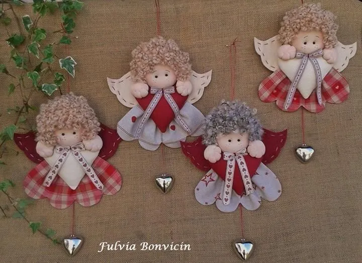 angelitos fieltro y tela con cascabel | Ornament | Pinterest | Search angelitos fieltro y tela con cascabel | Ornament | Pinterest | Search