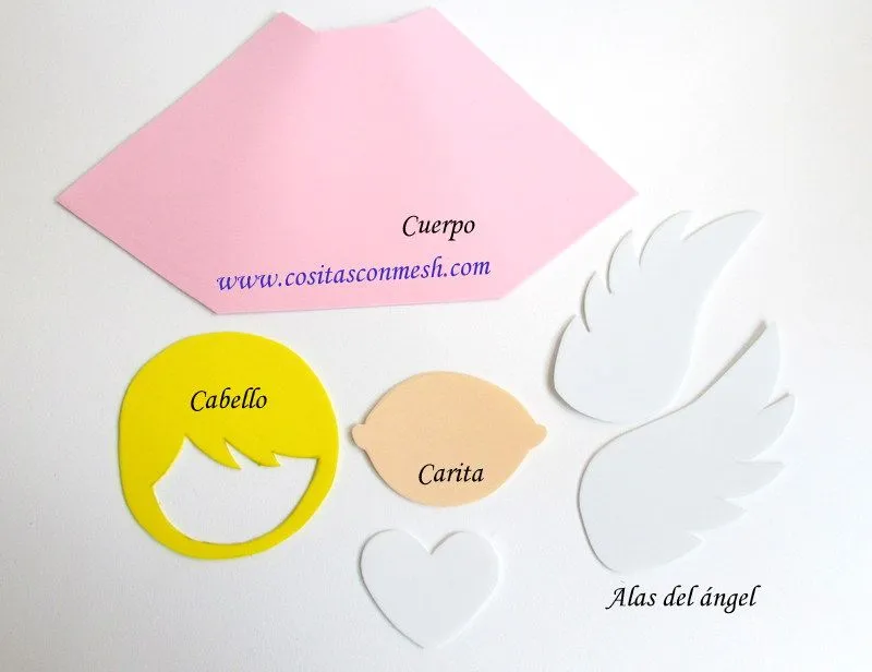 Angelitos en foami paso a paso manualidades ~ cositasconmesh Angelitos en foami paso a paso manualidades ~ cositasconmesh