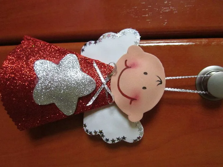 como hacer angelitos cristal (2) | Aprender manualidades es ...