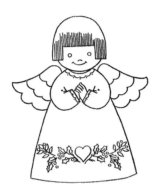 angelitos niños para colorear - Buscar con Google | ANGELITOS ...