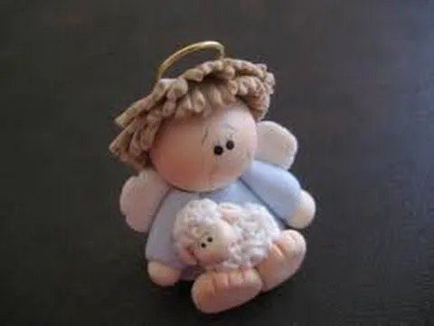 COMO HACER ANGELITOS EN PORCELANA FRÍA - YouTube COMO HACER ANGELITOS EN PORCELANA FRÍA - YouTube