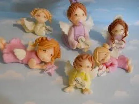 COMO HACER ANGELITOS EN PORCELANA FRIA - YouTube COMO HACER ANGELITOS EN PORCELANA FRIA - YouTube