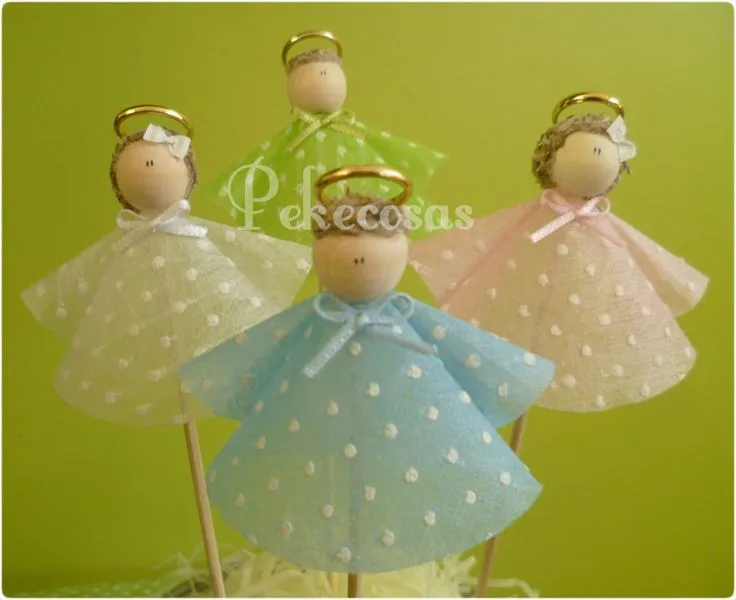 angelitos de tela | manualidades | Pinterest