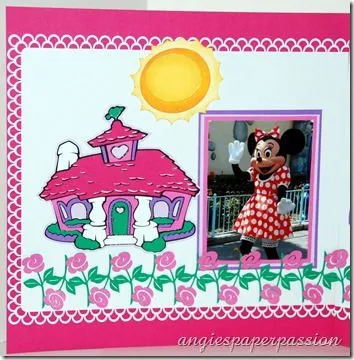Angie's Paper Passion: Minnie Mouse Scrapbook Page Layout using ...