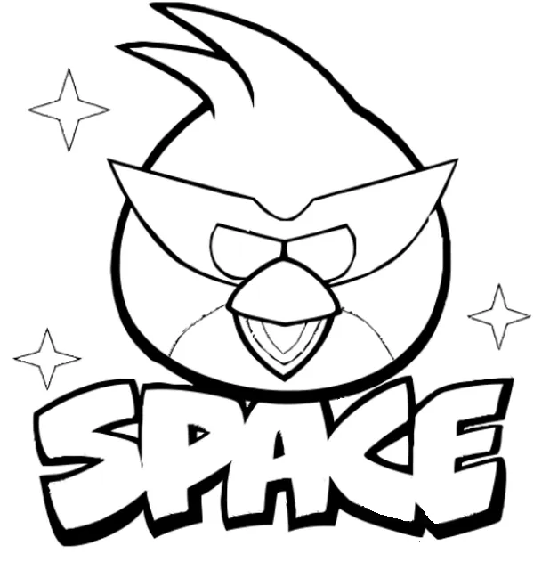 Angry Birds 100%: Pinta y Colorea todos Angry Birds Space