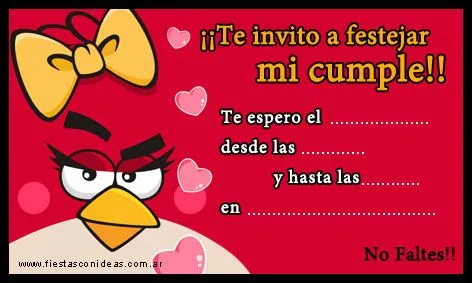 Angry Birds - Fiestas infantiles