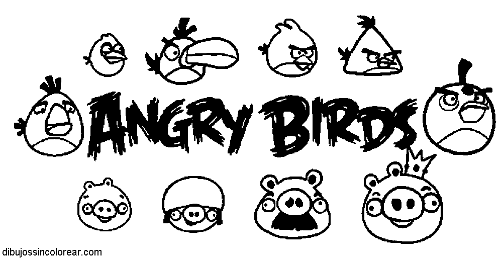 ANGRY BIRDS para pintar imprimir - Imagui