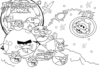 Angry Birds Space para colorear | Dibujos para Colorear Infantil Angry Birds Space para colorear | Dibujos para Colorear Infantil