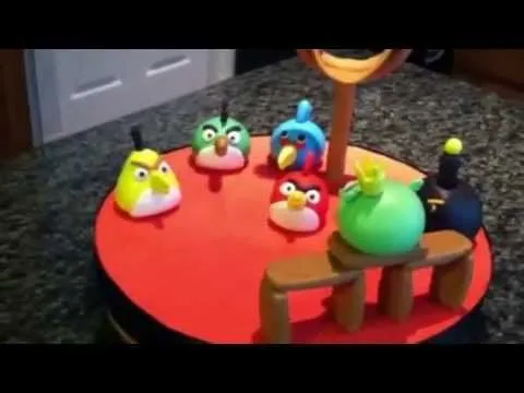 Angry birds toppers ( figuras de pajaros enojados ) - YouTube