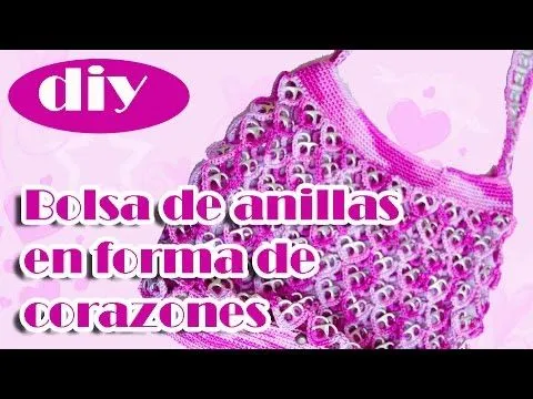 Como hacer una bolsa con anillas de lata: Bolsa de Corazones Parte ...