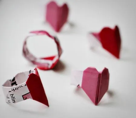 Anillo en Forma de Corazón | El arte del Origami Anillo en Forma de Corazón | El arte del Origami