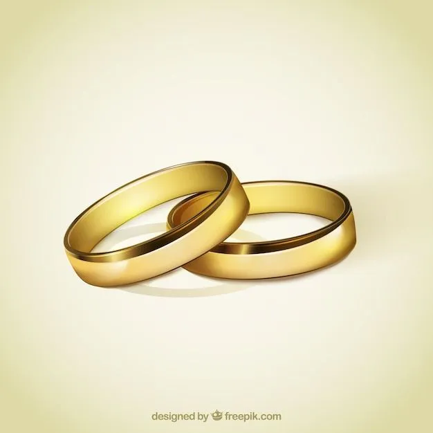 Anillos de bodas de oro Vectores | Descargar Vectores gratis