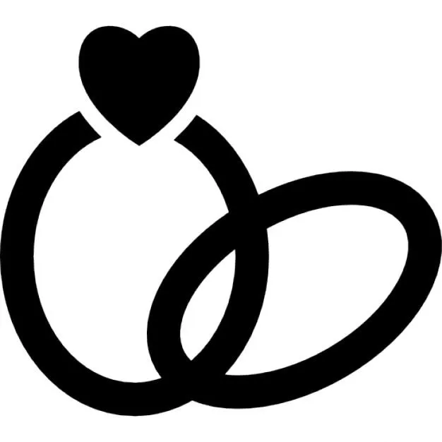 Anillos de boda con un corazón | Descargar Iconos gratis Anillos de boda con un corazón | Descargar Iconos gratis