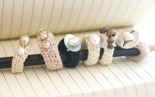 Como hacer Anillos de Crochet con Abalorios - enrHedando Como hacer Anillos de Crochet con Abalorios - enrHedando