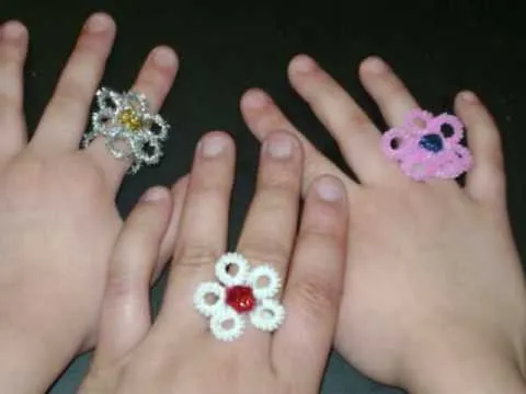 Anillos en forma de flor - YouTube