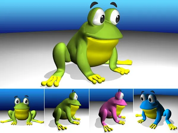 Animación 3d Ranas juego multimedia on Behance