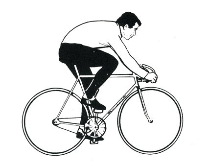 Animación ciclista pedaleando sobre fixie | Animación, Arte ...