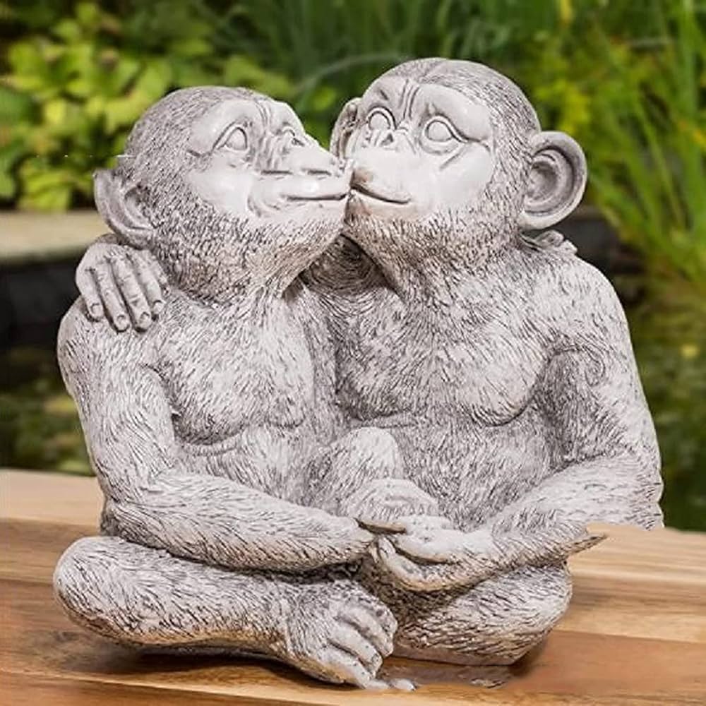 Animal jardín estatua ornamento resina amoroso beso pareja mono chimpancé figuritas al aire libre : Amazon.es: Hogar y cocina Animal jardín estatua ornamento resina amoroso beso pareja mono chimpancé figuritas al aire libre : Amazon.es: Hogar y cocina