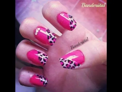 Unas de animal print rosadas - Imagui