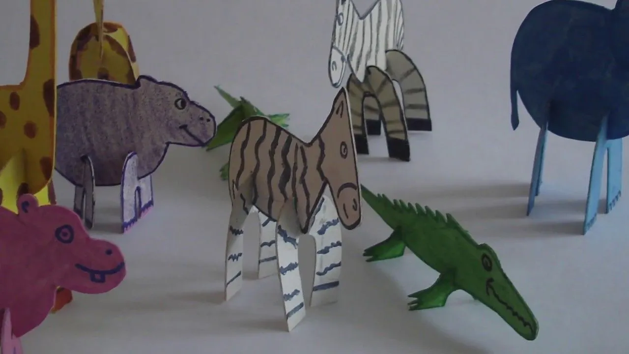 Cómo hacer animales 3D armables en cartón - YouTube Cómo hacer animales 3D armables en cartón - YouTube