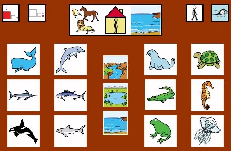 ... ): animales acuáticos en formato .doc