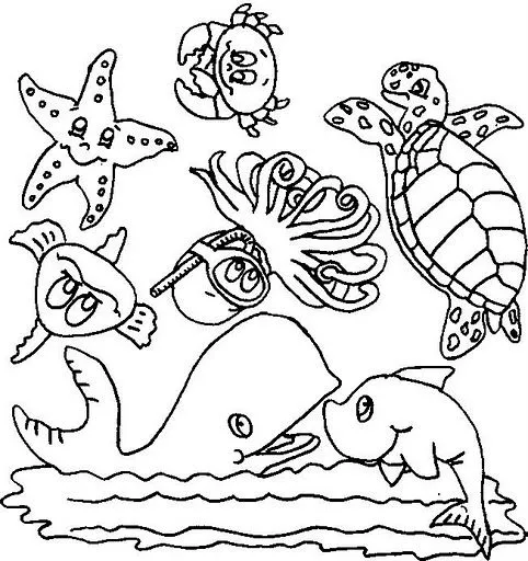 Animales acuáticos en goma eva - Imagui