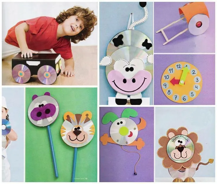 Animales con CD´S | crafts | Pinterest | Animales