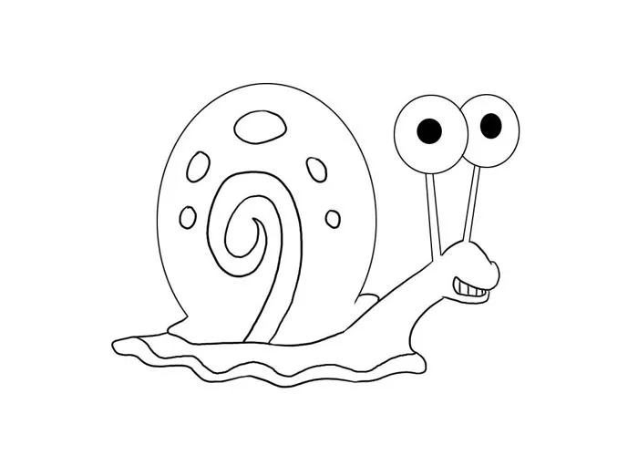 Animales para colorear: Caracoles simpáticos Animales para colorear: Caracoles simpáticos