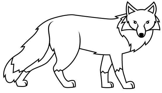 Animales para colorear: Zorro