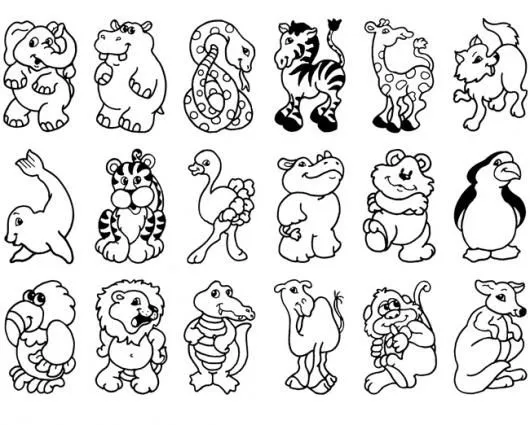 Dibujos animales para recortar - Imagui