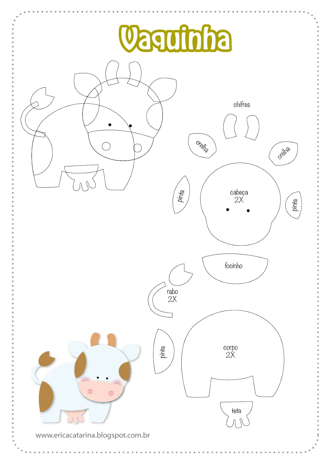 Animales de foami con plantillas para recortar - Jugar y Colorear