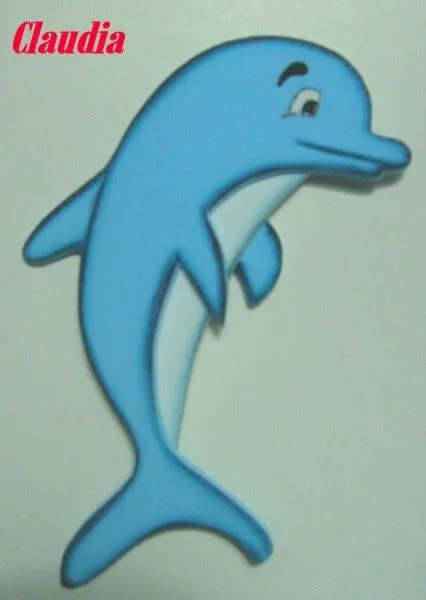 Molde para hacer delfin en foami - Imagui