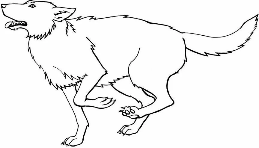 Dibujo de lobo aullando para colorear - Imagui Dibujo de lobo aullando para colorear - Imagui