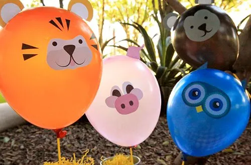 Animales con globos - Manualidades | CantaEduca