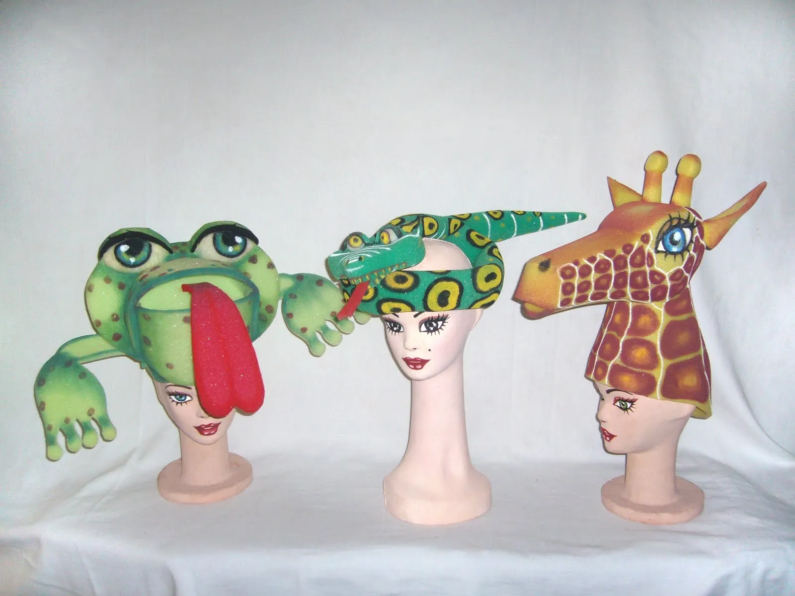 Animales en goma espuma de gorro - Imagui