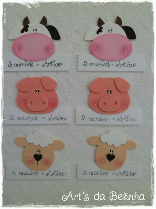 Animales granja | Gomma crepla - goma eva - foami - fomi ... Animales granja | Gomma crepla - goma eva - foami - fomi ...