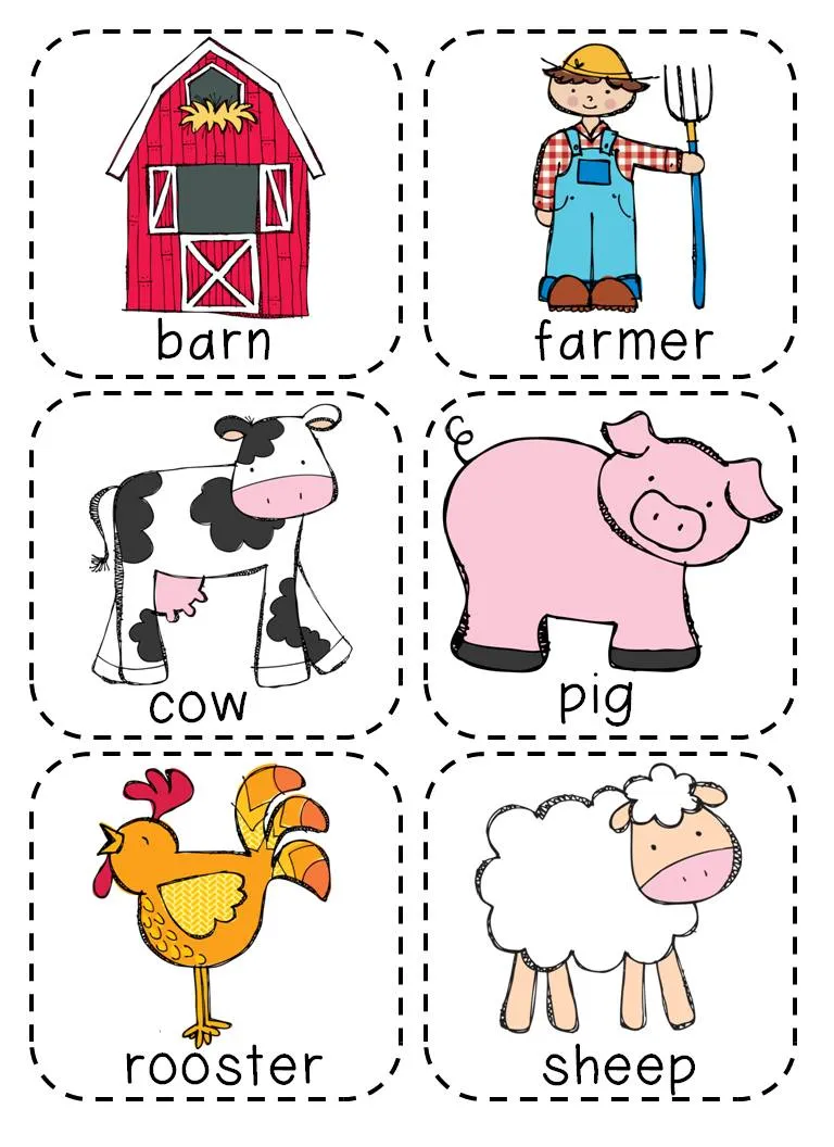 Animales de granja en ingles - Imagui