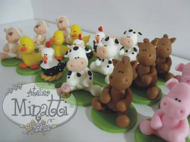 animales de granja | Porcelana fría / Cold porcelain / Masa ... animales de granja | Porcelana fría / Cold porcelain / Masa ...