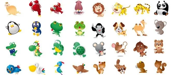 Dibujos infantiles con color de animales - Imagui